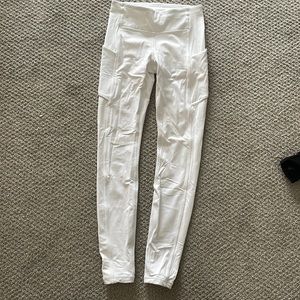 White lulu lemon leggings